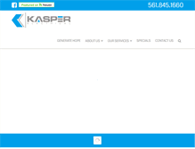 Tablet Screenshot of kasperelectricinc.com